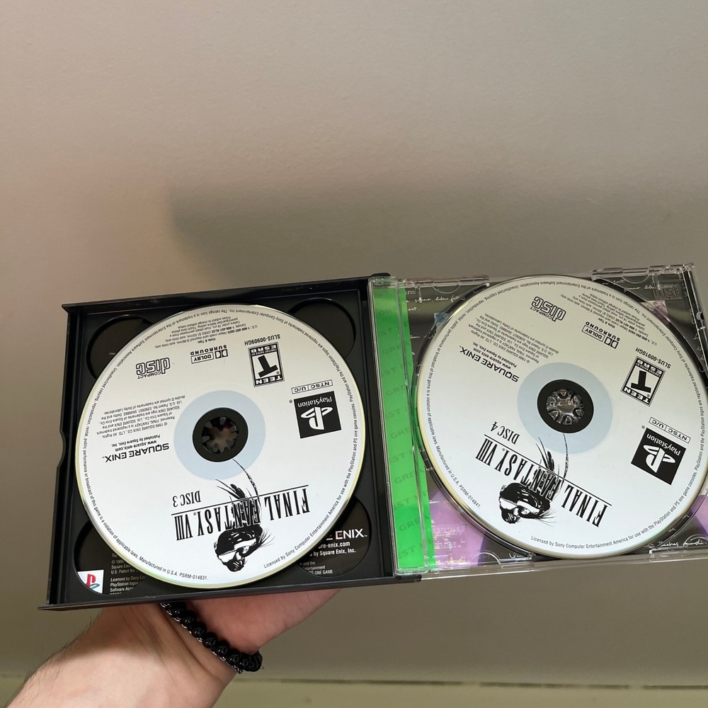 Final Fantasy VIII PS1 Greatest Hits Square Enix 4-Disc RPG SLUS-00892GH - Picture 11 of 14